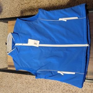 Blue Windbreaker Vest